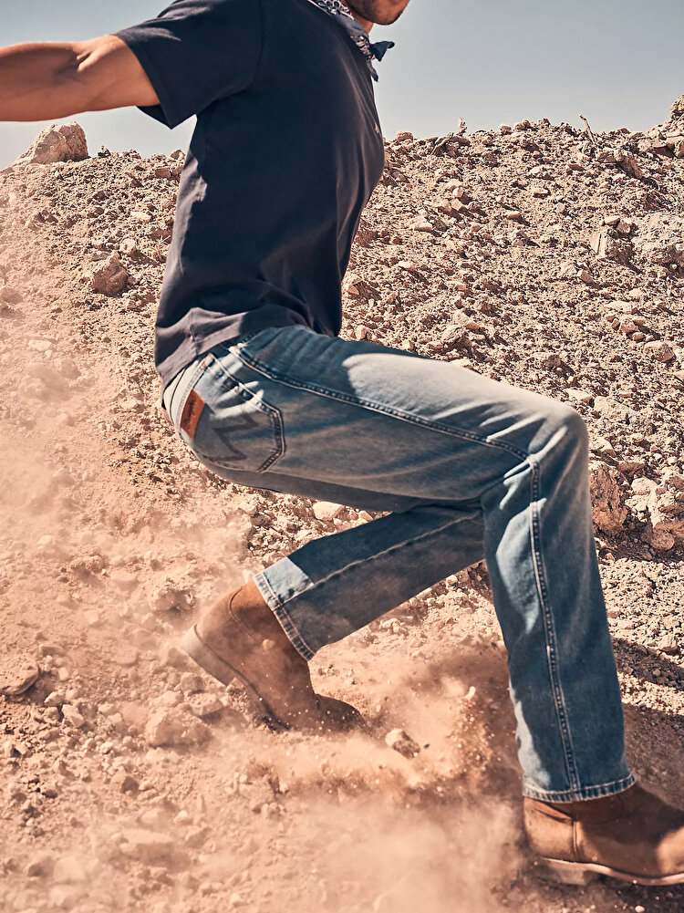 Джинси Wrangler Texas Regular Fit (112378690) Блакитний