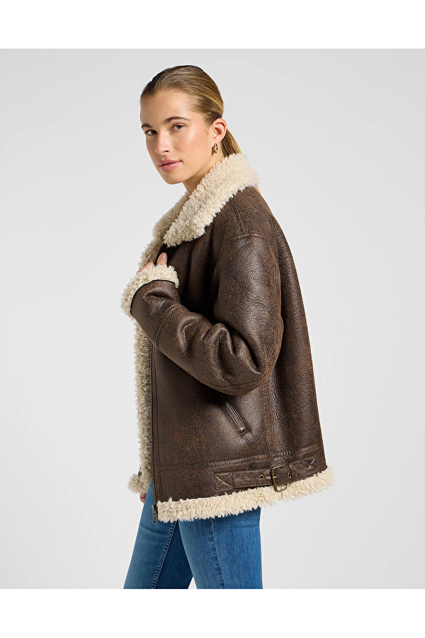 Куртка LEE AVIATOR JACKET Loose Fit (112371079) Коричневий