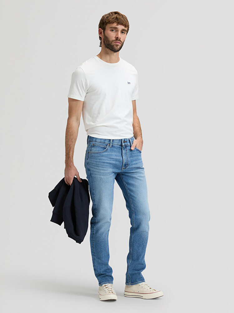 Джинси LEE Rider Slim Fit (112376397) Блакитний