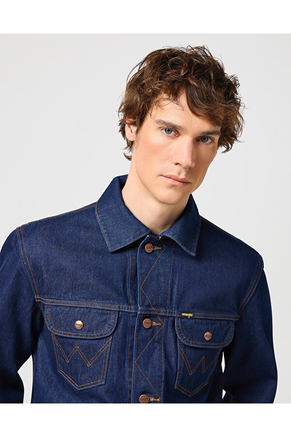Куртка джинсовая Wrangler 124MJ Regular Fit (112341042) Синий