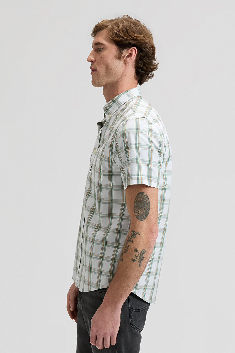 Рубашка LEE LEE BUTTON DOWN SS Regular Fit (112376552) Зеленый