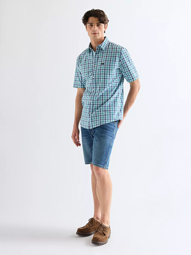 Шорты Wrangler Texas shorts Regular Fit (112377789) Голубой