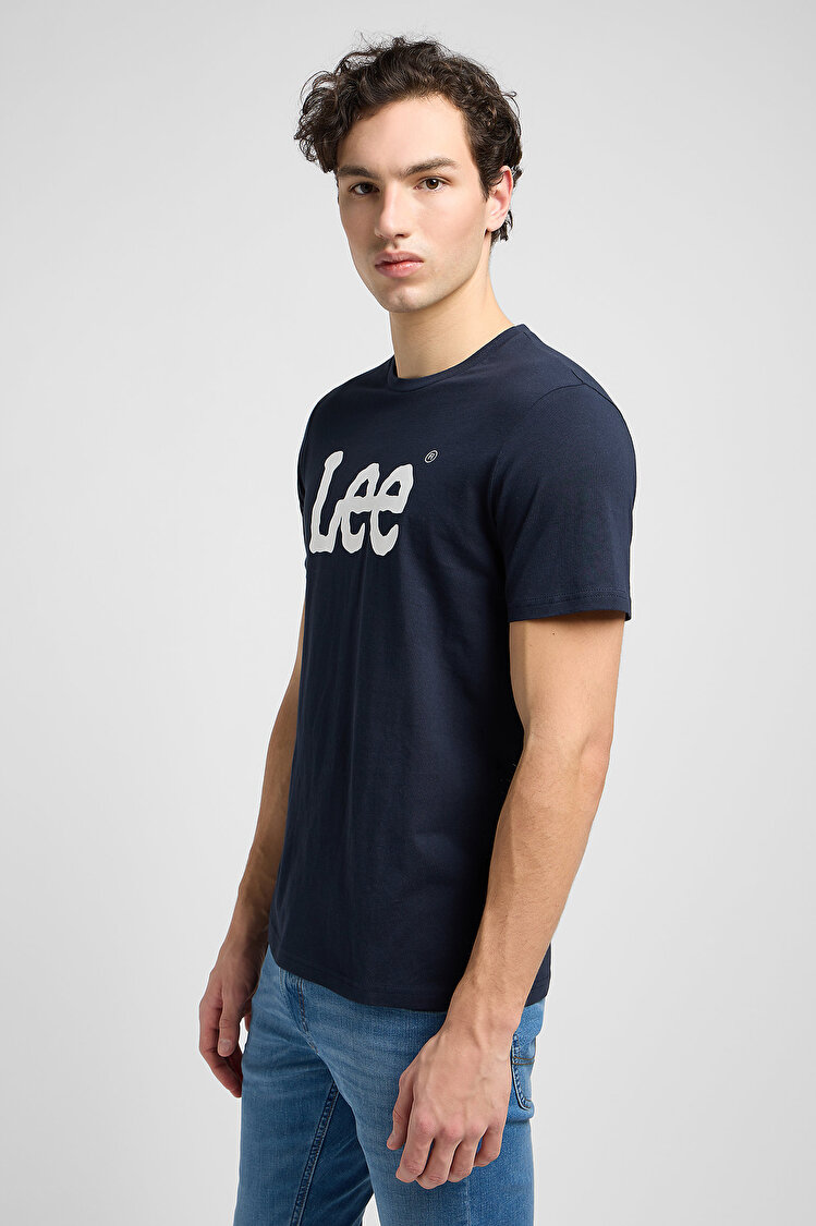 Футболка LEE WOBBLY LOGO TEE Regular Fit (112116126) Темно-синій