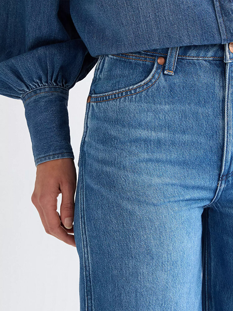 Джинси Wrangler CANYON Loose Fit (112378703) Блакитний