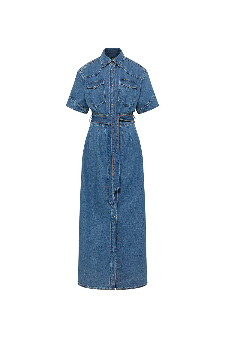 Платье LEE Maxi Western Berry Bowl (112363646) Синий