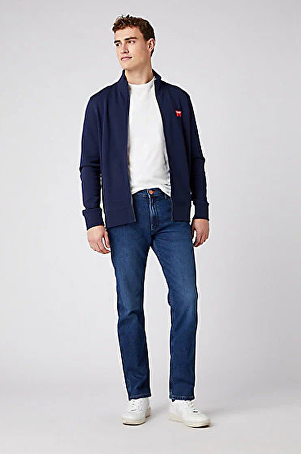 Толстовка Wrangler Sign Off Zipthru Regular Fit (W6B4HA114) Синій