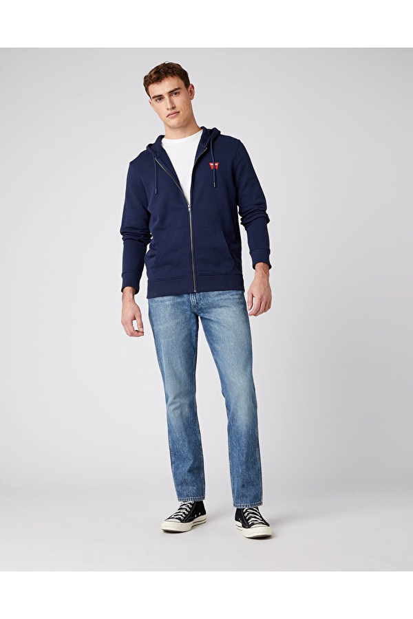 Толстовка Wrangler Sign Off Zipthru Regular Fit (W6B4HA114) Синий