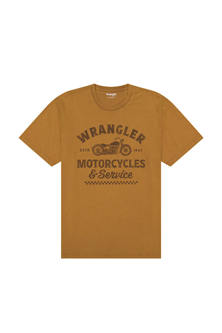 Футболка Wrangler Americana Tee Regular Fit (112377952) Бежевый