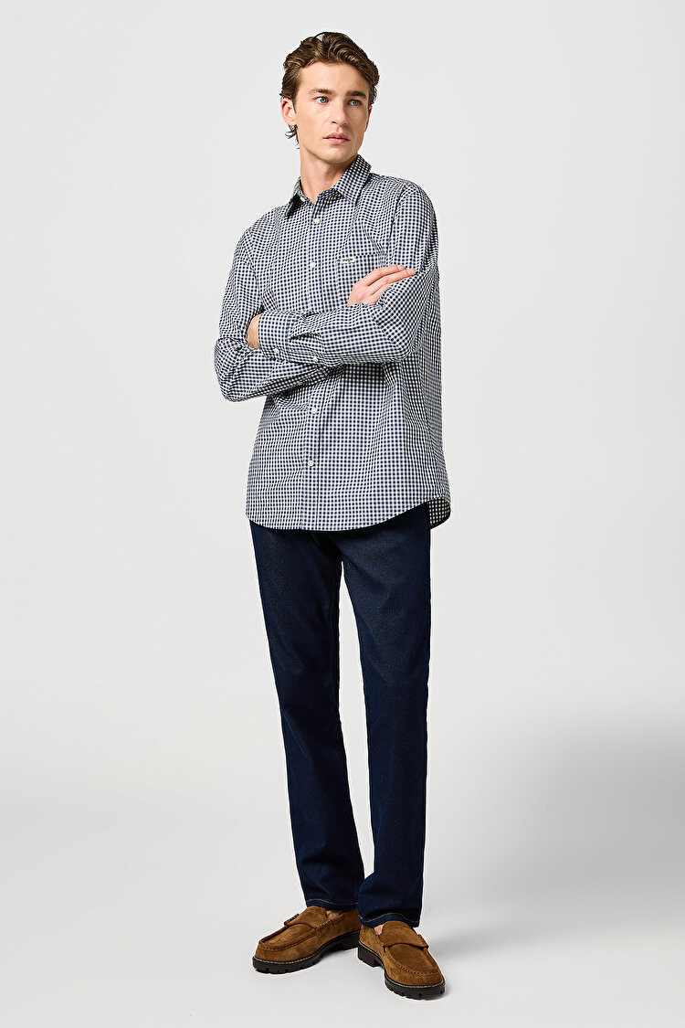 Джинси Wrangler Greensboro Regular Fit (112362557) Темно-синій