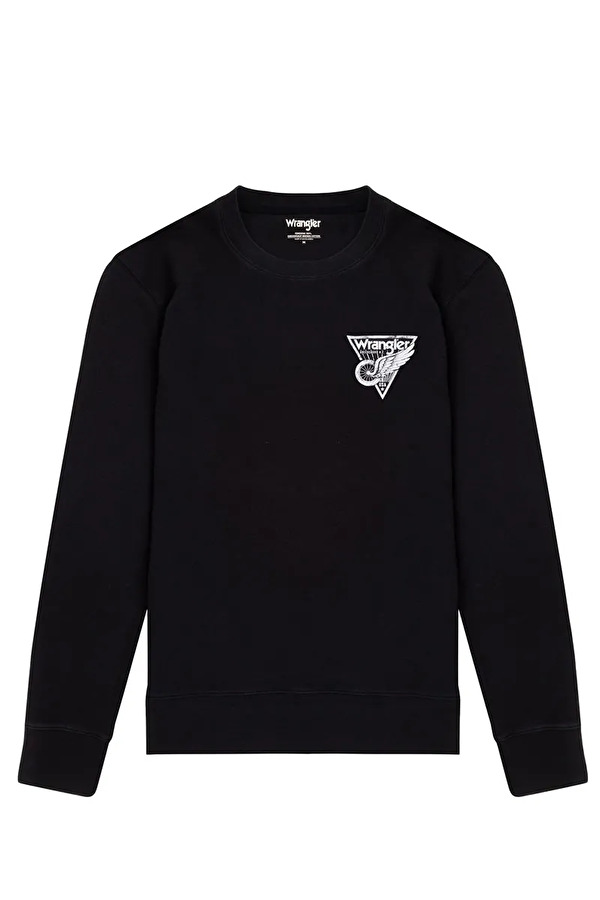 Свитшот Wrangler Chest Print Crew Regular Fit (W6F5HA100) Черный