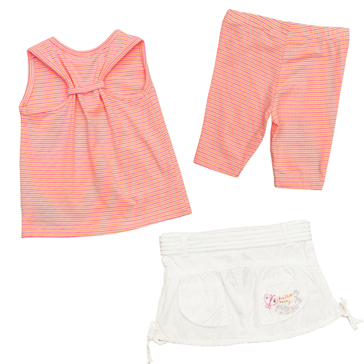 Комплект: майка, юбка, легінси Losan Mc baby girls (018803404/589) Рожевий