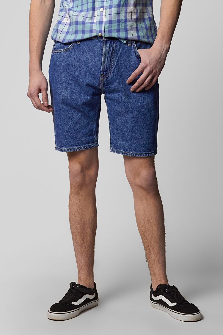 Шорты джинсовые LEE Rider Shorts Regular Fit (L73FLJKL) Синий