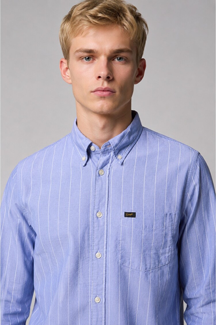Сорочка LEE Button Down Shirt Regular Fit (L880NCLI) Блакитний