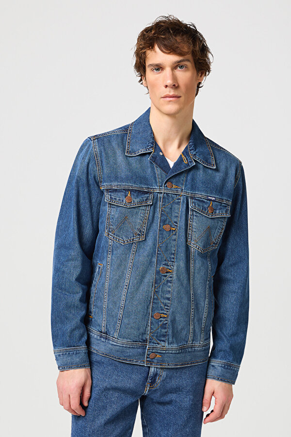 Куртка джинсовая WRG Classic Jacket Regular Fit (112128892) Синий