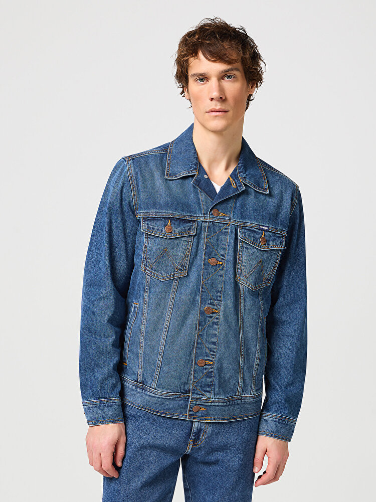 Куртка джинсова Wrangler Classic Jacket Regular Fit (112128892-W4481514V) Синій