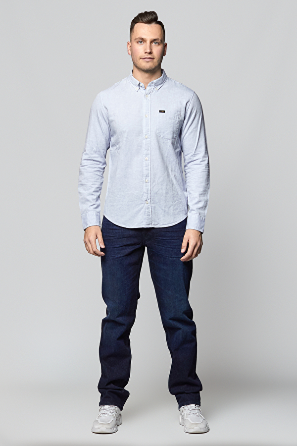 Рубашка Lee Long Sleeved Regular Fit (L880DFNJ) Голубой