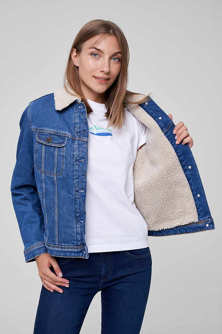 Шерпа LEE Sherpa Rider Jacket Regular Fit (L54VMWQW) Синій