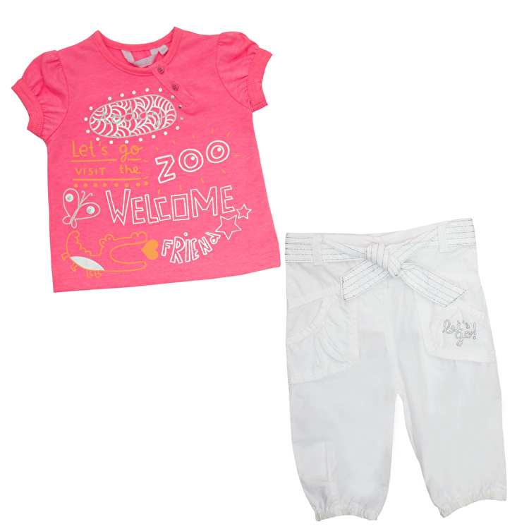 Комплект: футболка, брюки Losan Mc baby girls (018803204/589) Рожевий