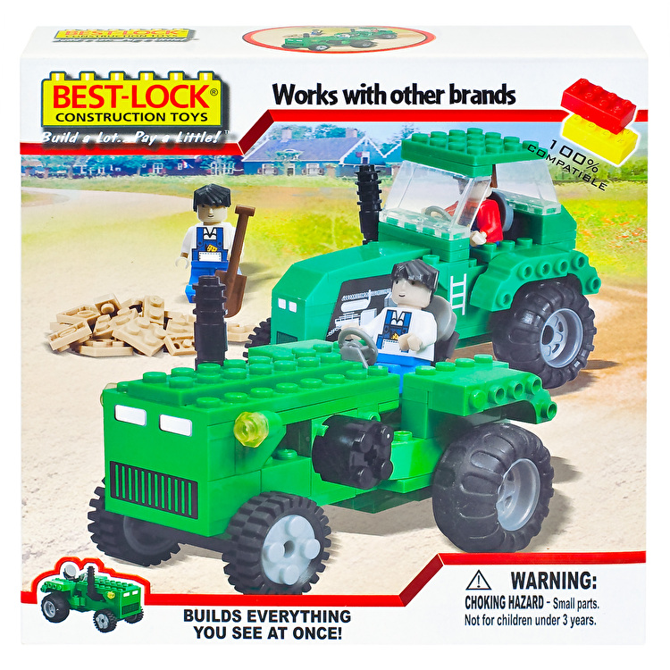Конструктор Трактор 240 деталей BEST-LOCK (24067)