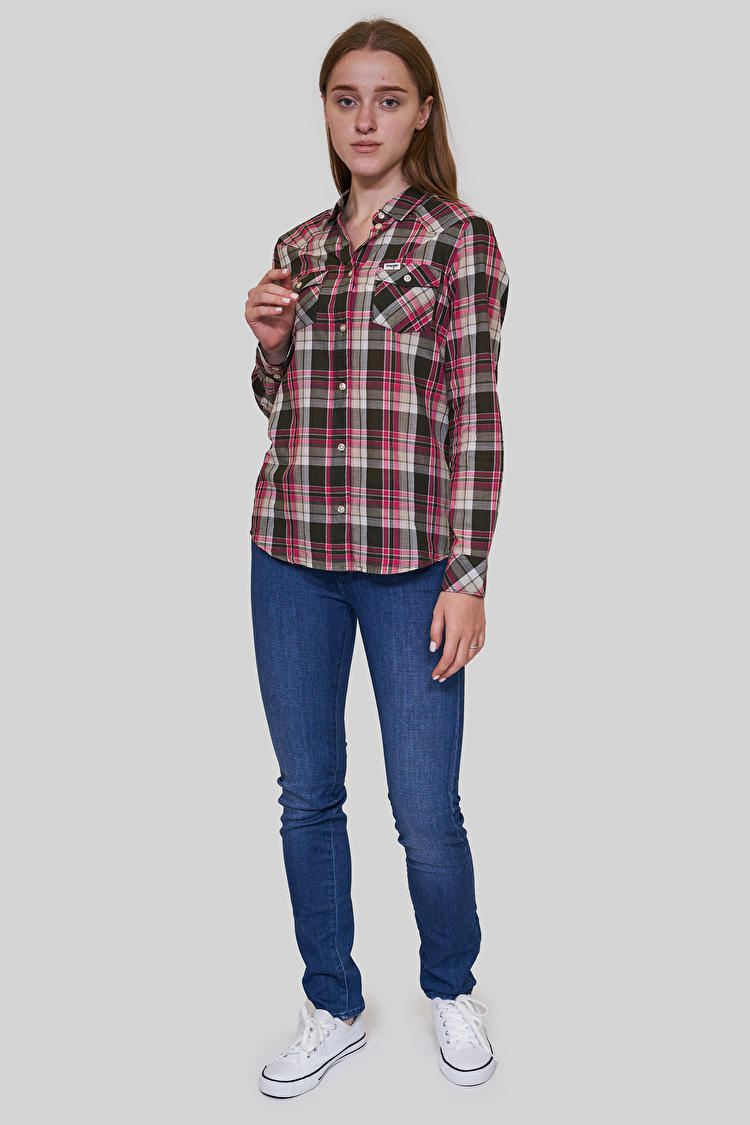 Сорочка Wrangler Check Shirt Regular Fit (W5240LUWY) Зелений, рожевий