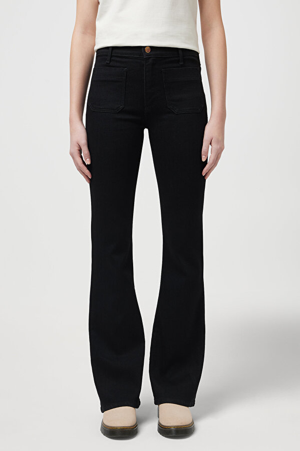 Джинсы Wrangler FLARE Flare (112127840) Черный