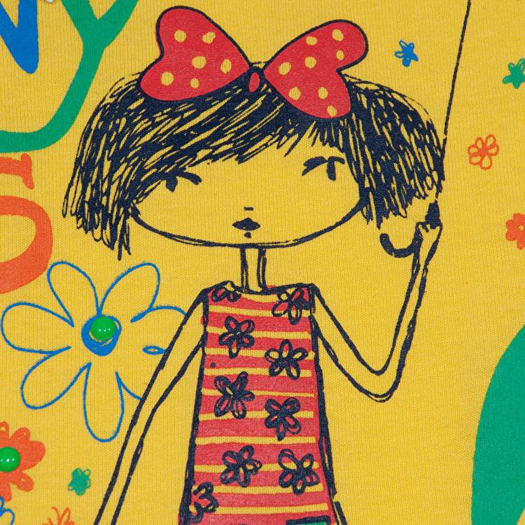 Костюм: Туника с леггинсами Losan Kids girls (416-8028AD/11) Желтый