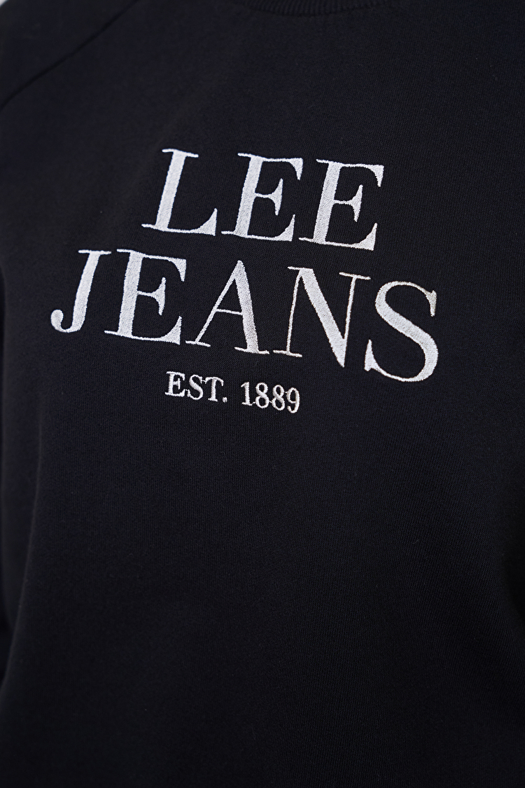 Свитшот LEE Crew Neck Sweatshirt Regular Fit (L53ATX01) Черный