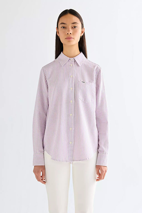 Сорочка Wrangler 1 PKT SHIRT Regular Fit (112378138) Фіолетовий