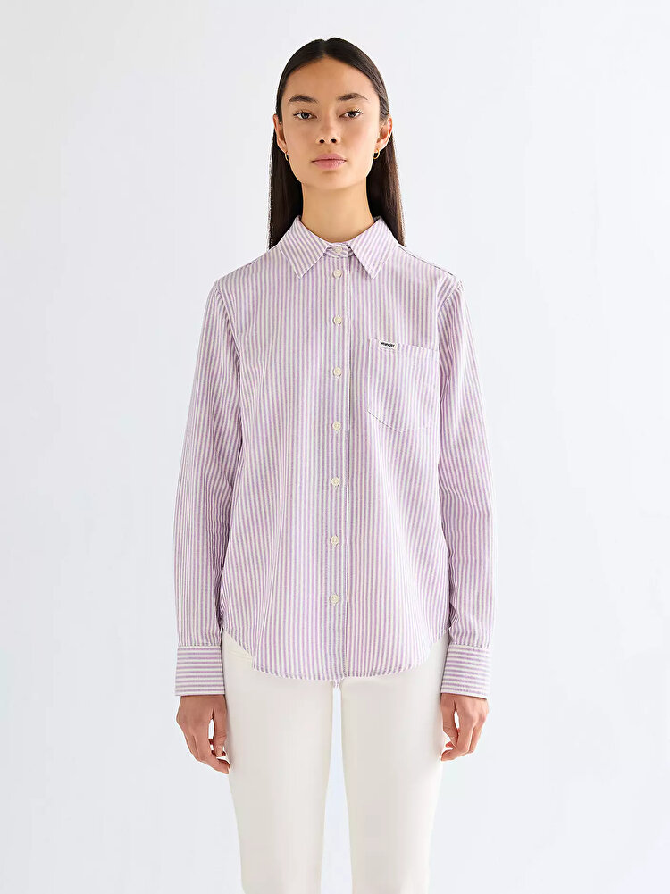 Рубашка Wrangler 1 PKT SHIRT Regular Fit (112378138) Фиолетовый