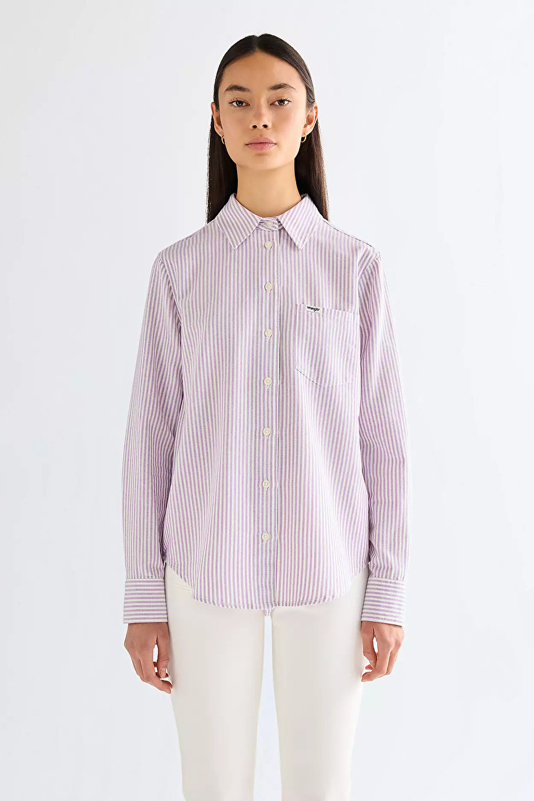 Сорочка Wrangler 1 PKT SHIRT Regular Fit (112378138) Фіолетовий