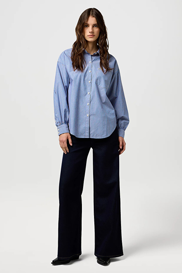 Джинси Wrangler 70S FLARE Flare (112371179) Синий