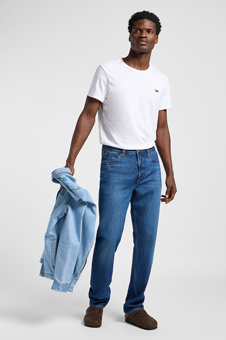 Джинси LEE WEST Regular Fit (112364167) Синій