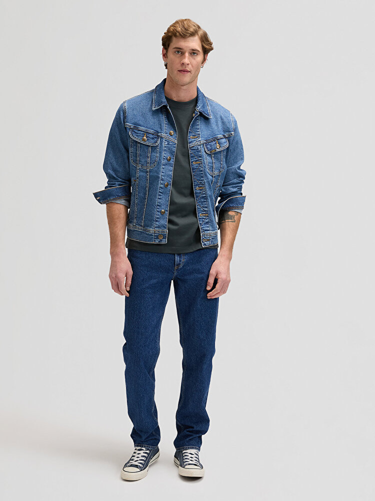 Джинси LEE WEST Regular Fit (112376401) Синій