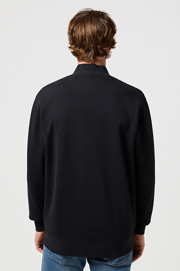 Кофта Wrangler Funnel Neck Zip Regular Fit (112350548) Черный