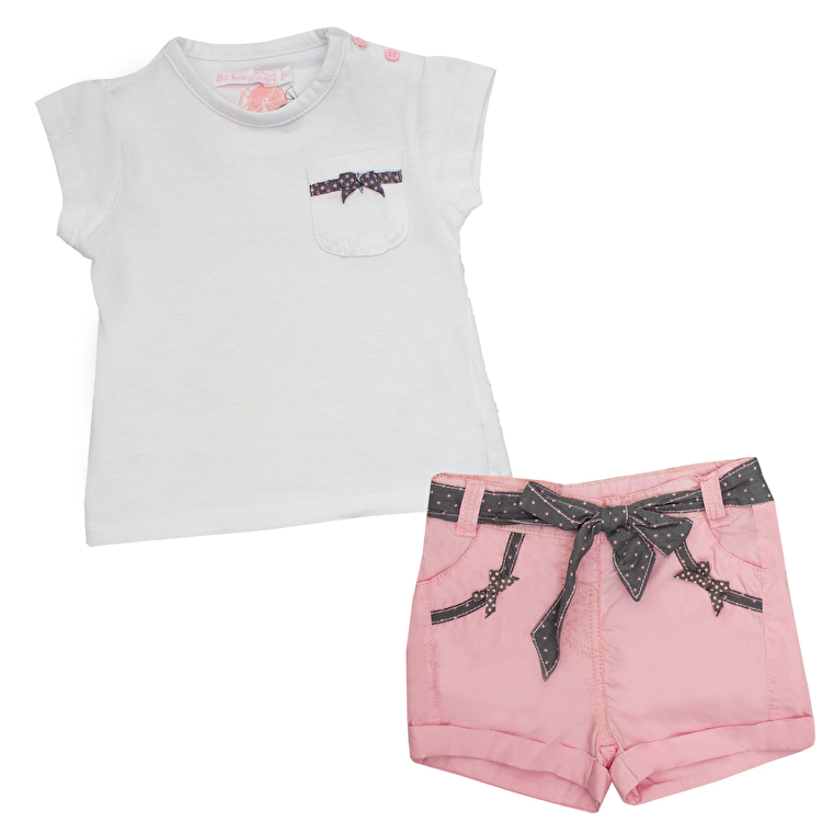 Костюм : Футболка и шорты Losan Mc baby girls (018804104/001) Белый