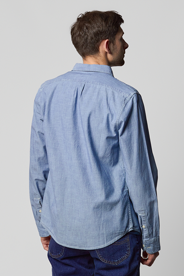 Рубашка LEE Button Down Shirt Regular Fit (L880KYLH) Голубой