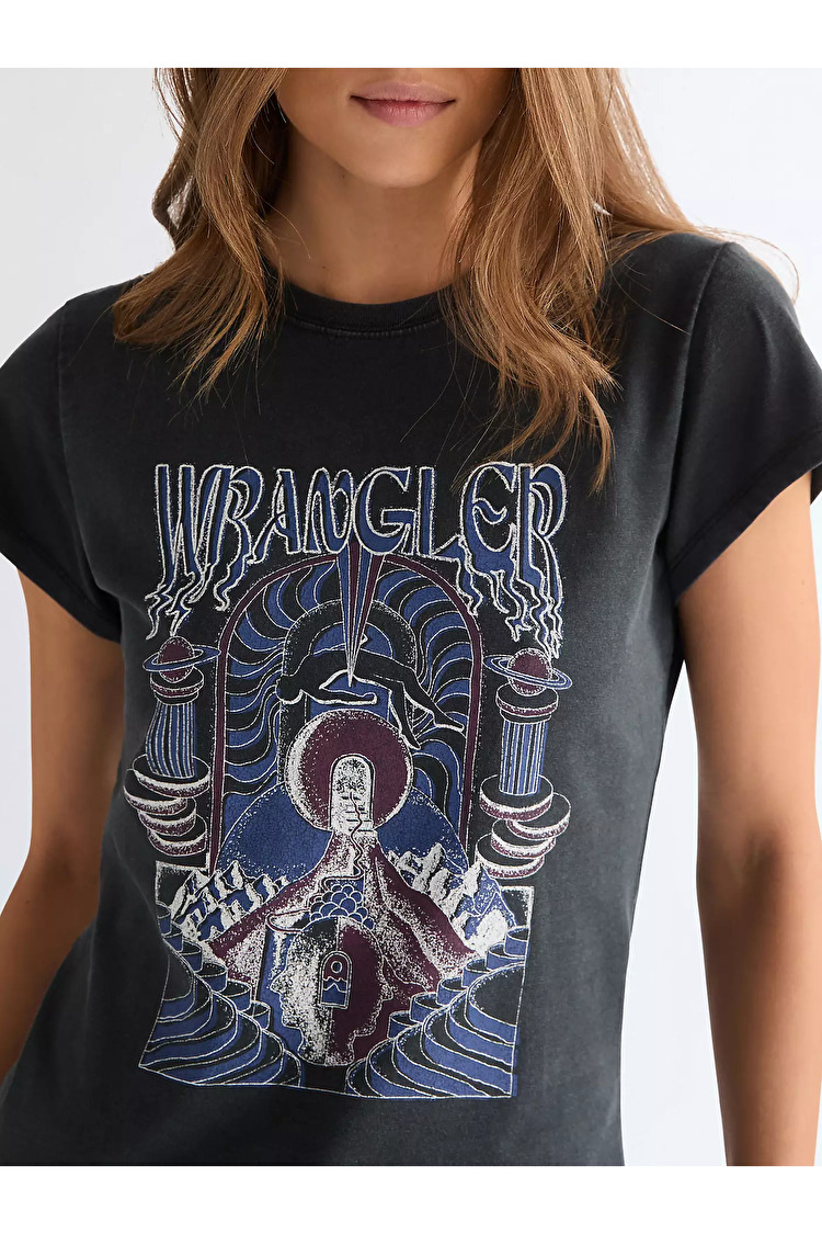 Футболка Wrangler SHRUNKEN BAND TEE Slim Fit (112378309) Чорний