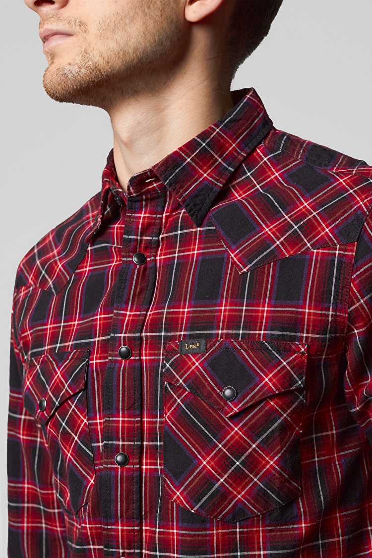 Сорочка LEE Western Shirt Slim Fit (L643ZAKG) Червоний