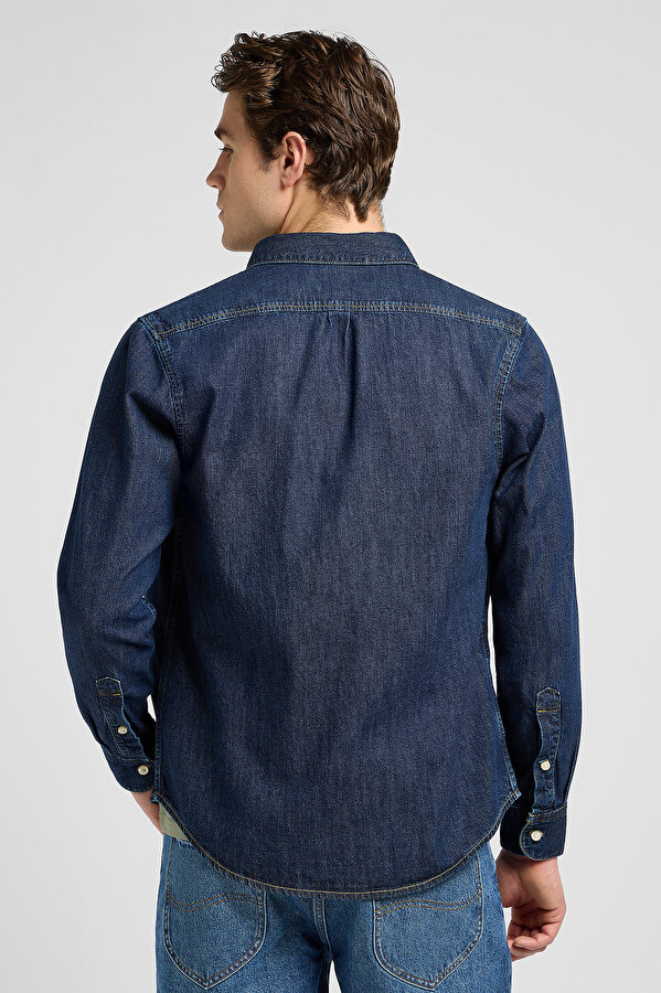 Рубашка джинсовая LEE Lee Button Down Regular Fit (112370702) Синий