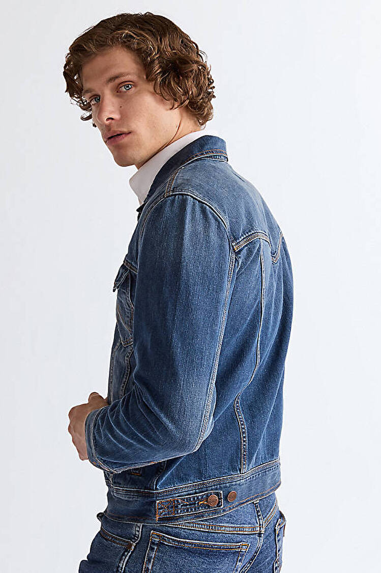 Куртка джинсовая Wrangler Classic Jacket Regular Fit (112128892-W4481514V) Синий