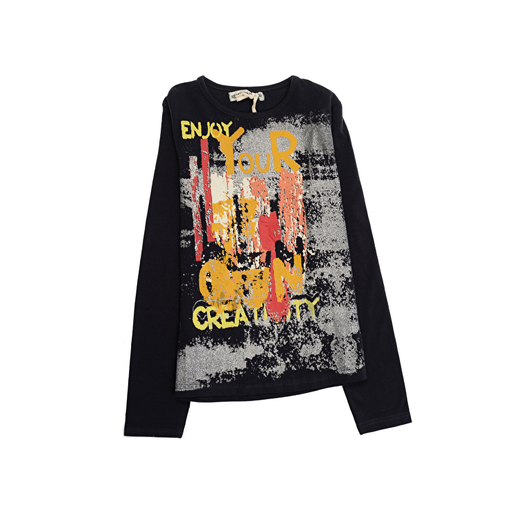 Футболка з довгим рукавом SEAPORT Junior (9707) Чорний