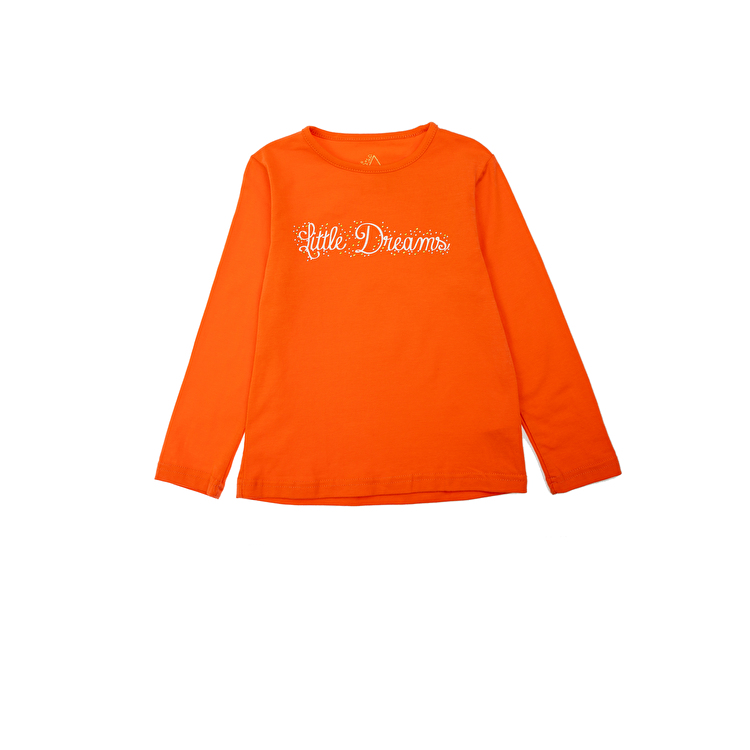 Комплект: Джемпер, юбка и колготы Losan Kids girls (526-8030AD/87) Светло-оранжевый