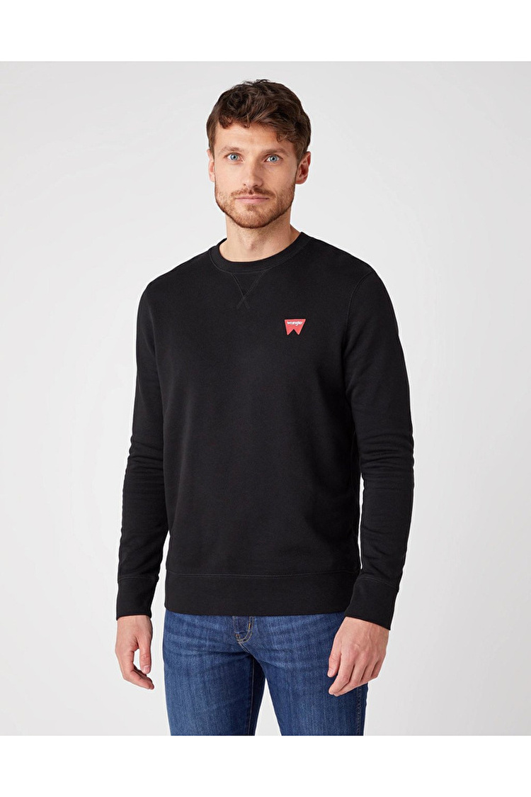 Свитшот Wrangler Sign Off Sweatshirt Regular Fit (W6589HA01) Черный