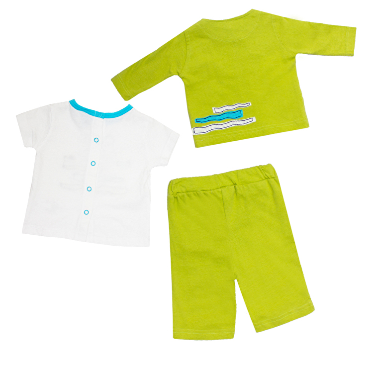 Комплект: Кофта, футболка, брюки Losan Mc baby boys (017801303/443) Світло-фісташковий