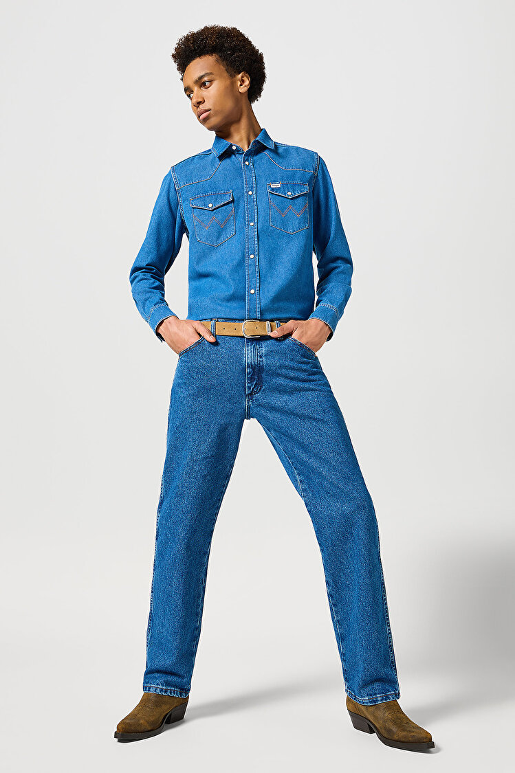 Джинси Wrangler 13MWZ Boot Fit (112358496) Голубий