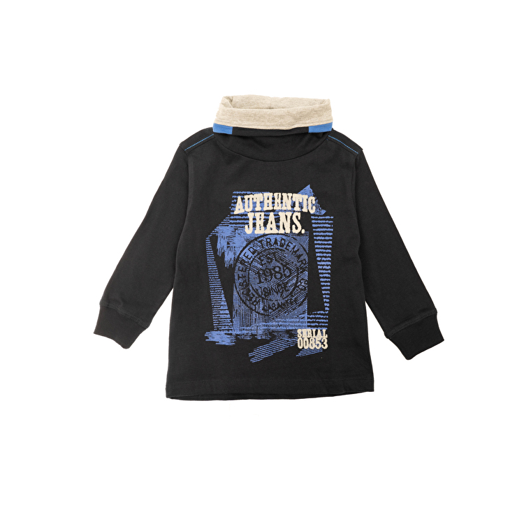 Гольф Losan Kids boys (525-1015AC/32) Чорний з блакитним