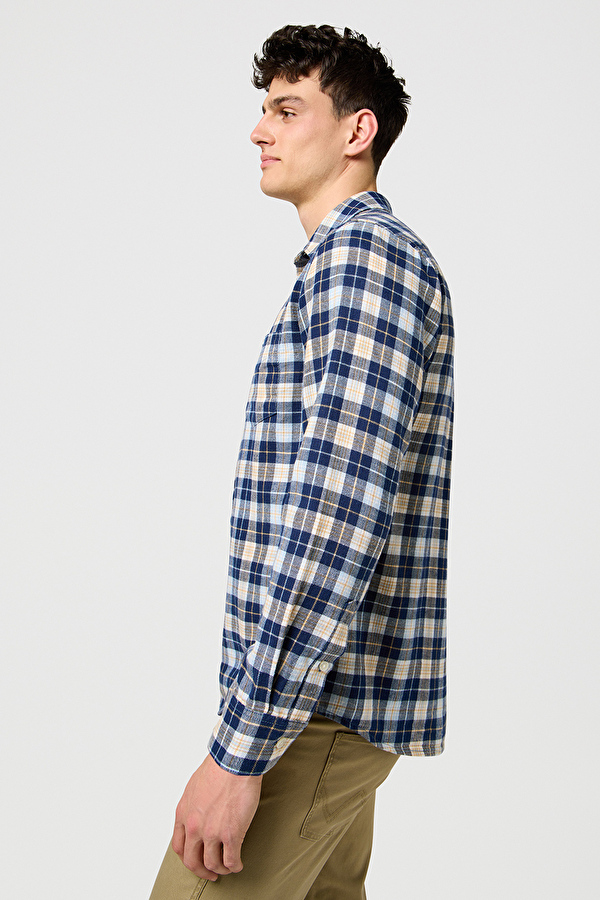 Рубашка Wrangler 1 PKT SHIRT Regular Fit (112371405) Синий