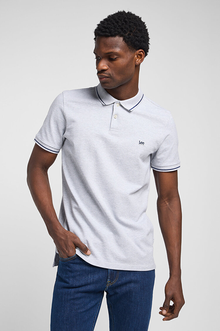 Поло LEE Pique Polo Regular Fit (112113690) Серый