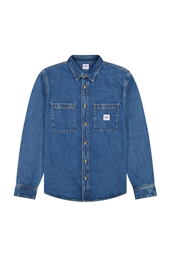 Рубашка джинсовая LEE WORKWEAR SHIRT 2.0 Relaxed Fit (112370475) Синий