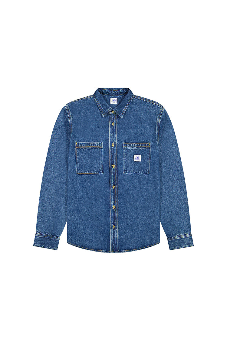 Рубашка джинсовая LEE WORKWEAR SHIRT 2.0 Relaxed Fit (112370475) Синий